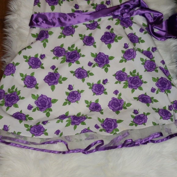 GUC Dressbarn Spring/Easter White/Purple Dress - Picture 3 of 8